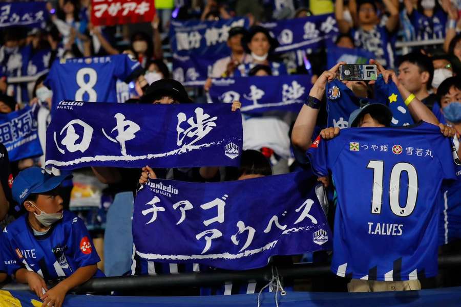 Tiago Alves é muito respeitado pelos adeptos do Montedio Yamagata