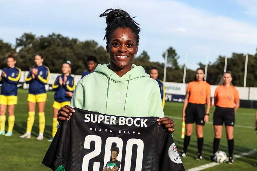 Diana Silva tinha chegado recentemente aos 200 jogos pelo Sporting