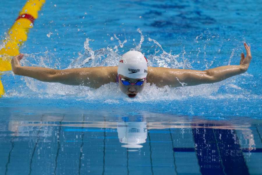  Zhang Yufei es una de las nadadoras que dio positivo.