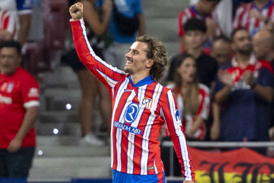 Griezmann fez um gol e deu uma assistência na vitória do time colchonero