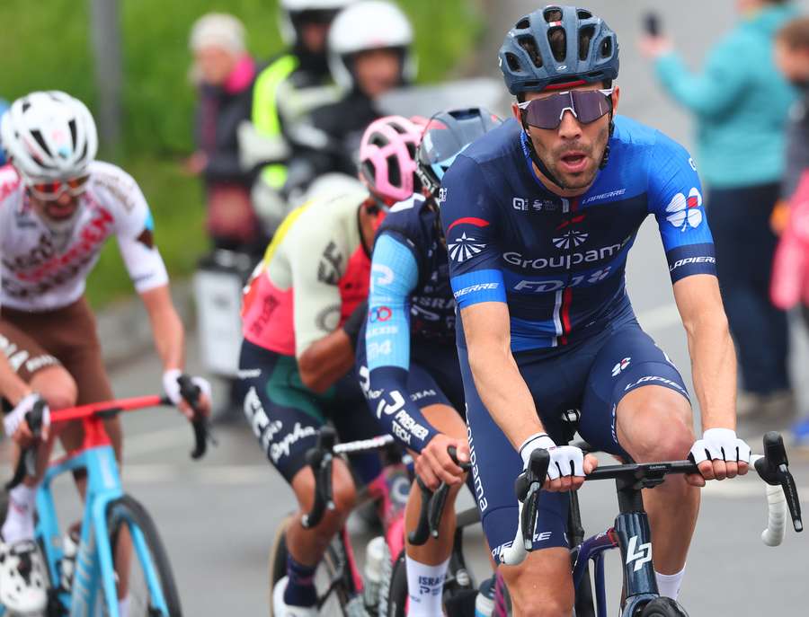 Groupama - FDJ rider Thibaut Pinot cycles during the 13th stage