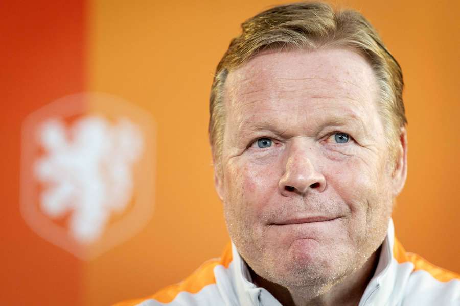 Ronald Koeman during a Netherlands press conference in March Ronald Koeman during a Netherlands press conference in March