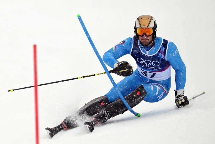 Tommaso Saccardi in azione