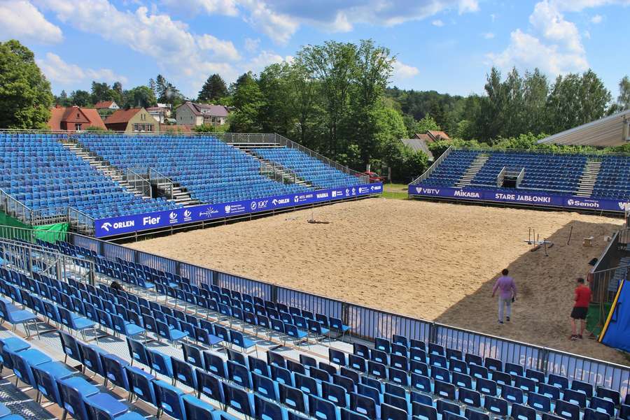 Stare Jabłonki prawie gotowe na turniej VW Beach Pro Tour, start pod koniec maja