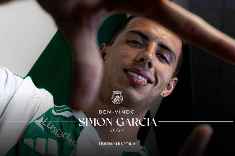 Simon Garcia assinou por cinco épocas com o Rio Ave.