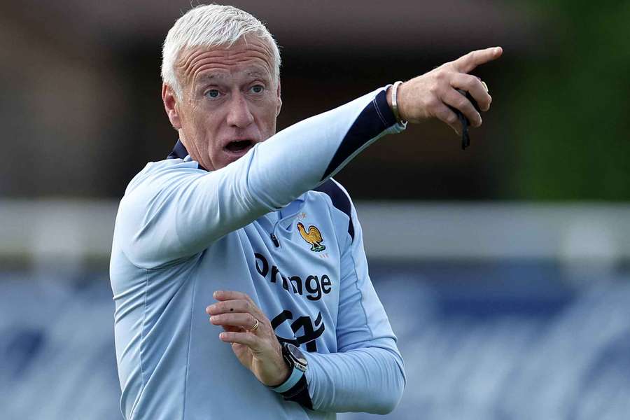 Didier Deschamps à l'entraînement cette semaine.