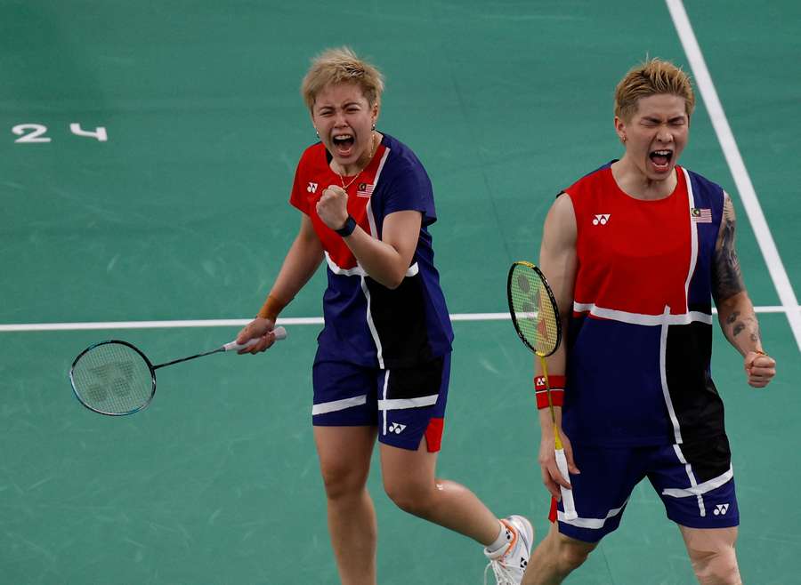 Chen Tang Jie and Toh Eh Wei celebrate their win