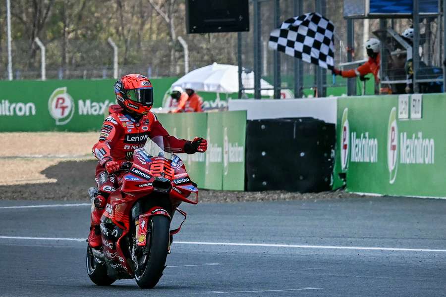 Marc Marquez foi vencedor na Tailândia.