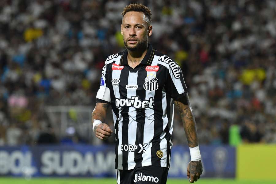 Neymar avec Santos mardi.