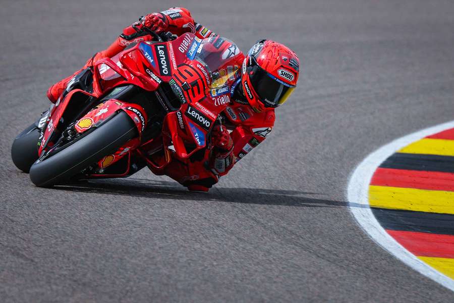 Marc Marquez sur le Sachsenring.