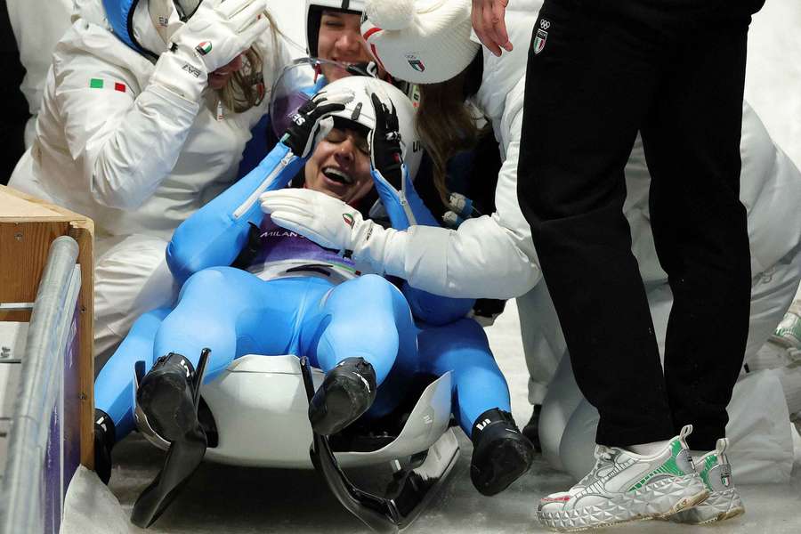 Talianky po víťazstve neskrývali dojatie.