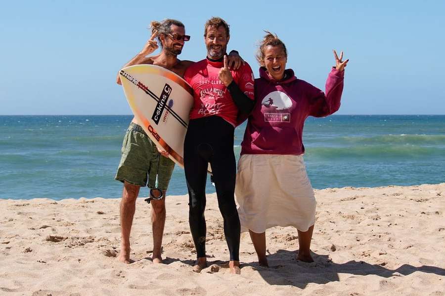 Patrícia Lopes no Campeonato Nacional de Surf Masters
