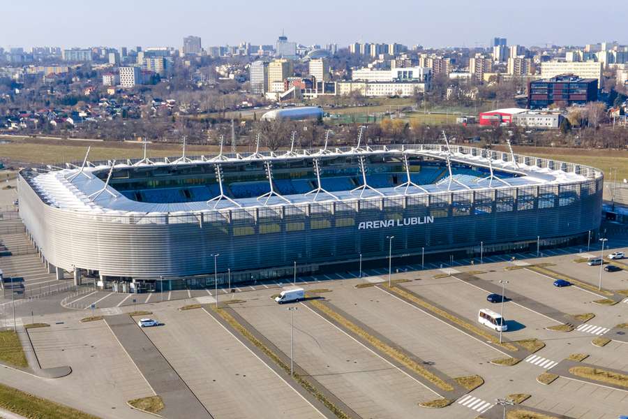 A nova Arena Lublin, com capacidade para 15 mil pessoas