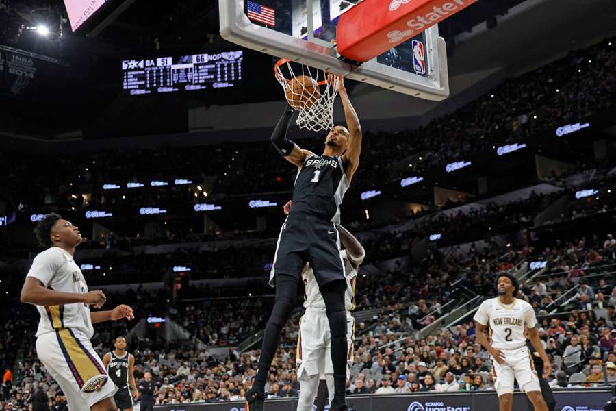 Wembanyama face aux Pelicans.