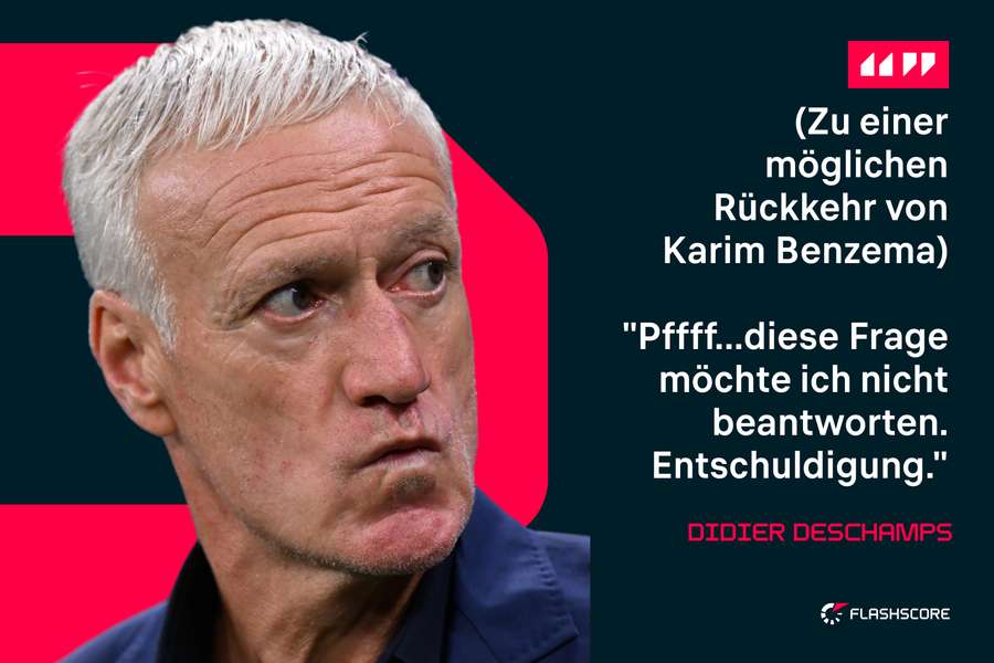 Didier Deschamps möchte vor dem großen Spiel keine Unruhe im Team.