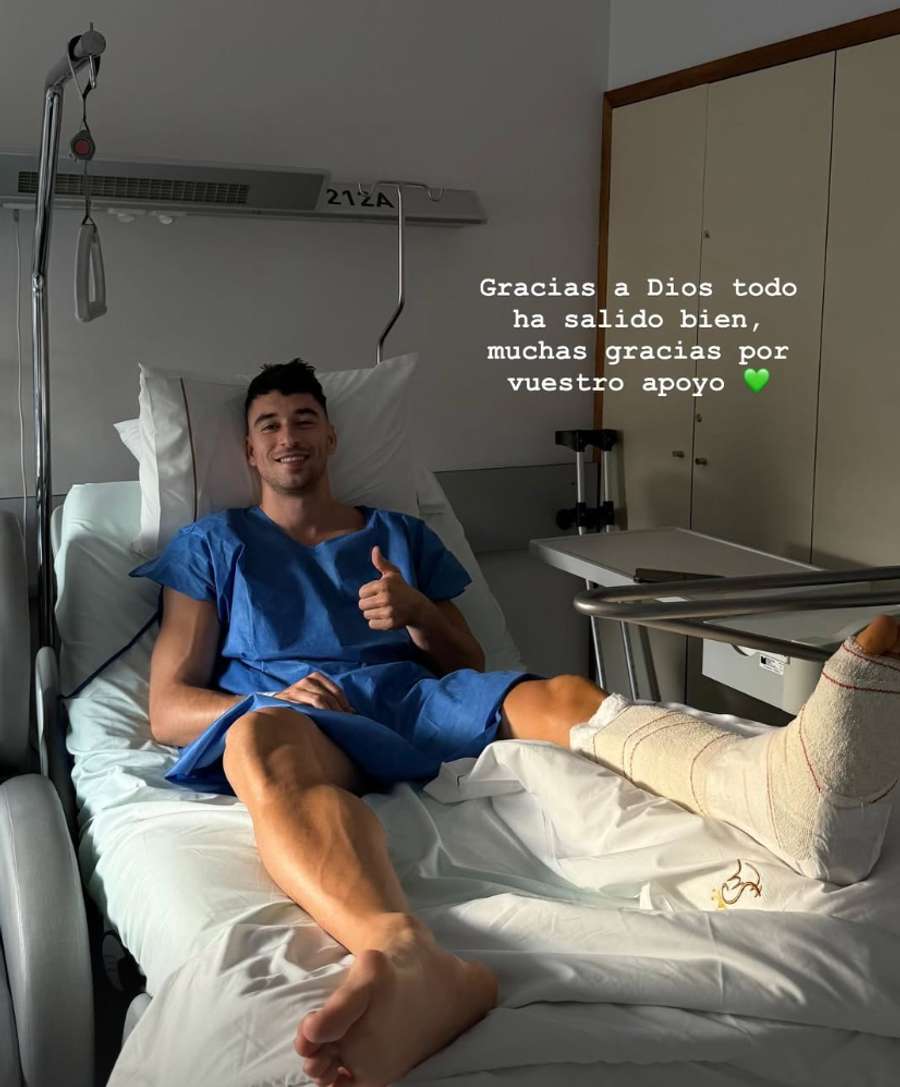 Marc Roca, en el hospital