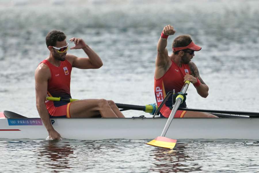 Jaime Canalejo y Javier García celebran su pase a la final de dos sin timonel