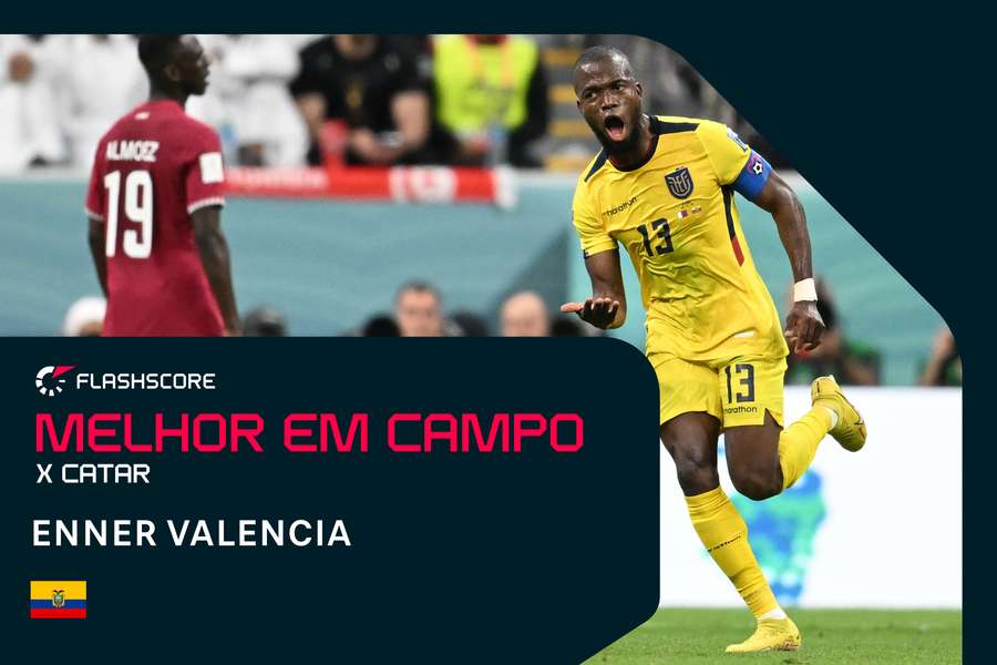Primeiro gol de Valencia veio em penalidade Primeiro gol de Valencia veio em penalidade