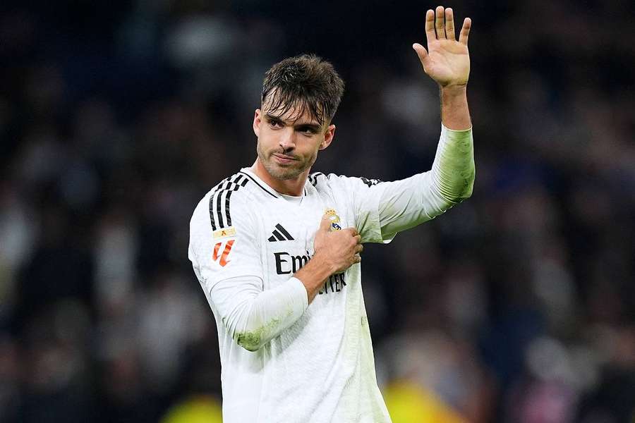 Raúl Asencio après la rencontre face à l'Atlético de Madrid en Liga. 