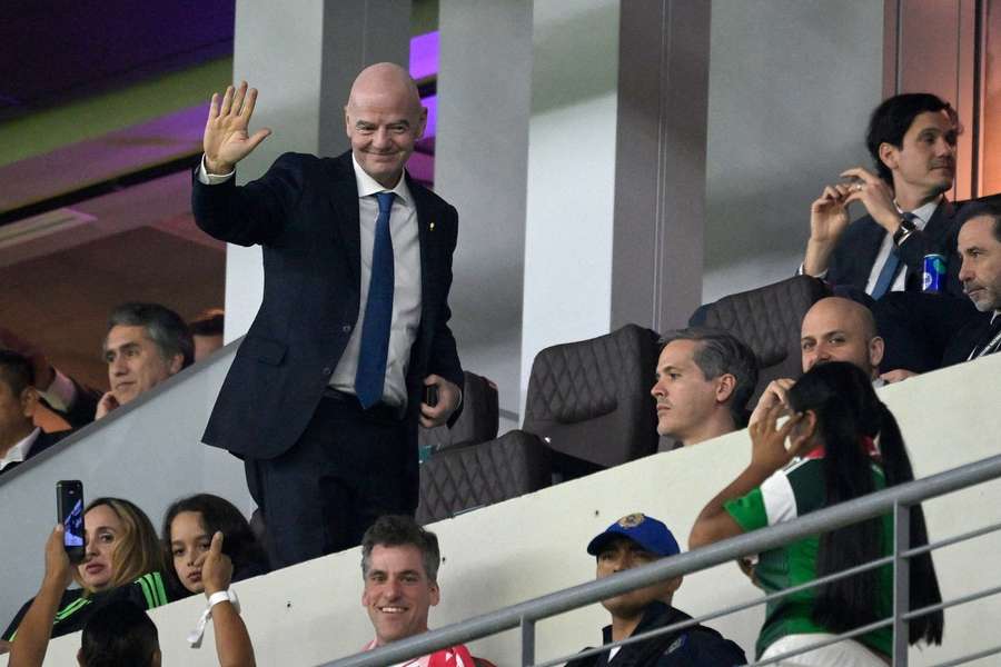 Gianni Infantino à Mexico le 28 mars. Gianni Infantino à Mexico le 28 mars.