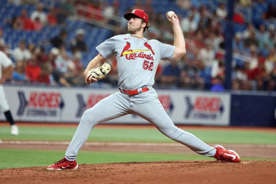 Liberatore throws a pitch against the Tampa Bay Rays during the second inning