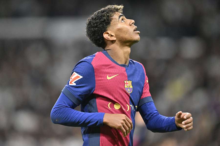Lamine Yamal pendant le Clasico.