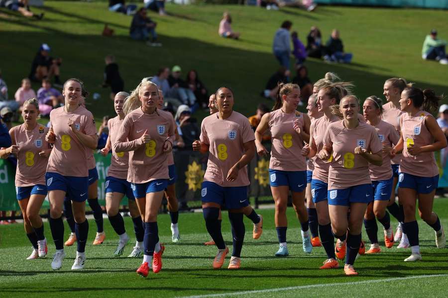 The Lionesses take part in an open training session