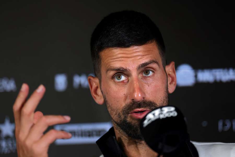 Djokovic ha elogiado el nivel del ausente en Madrid Carlos Alcaraz