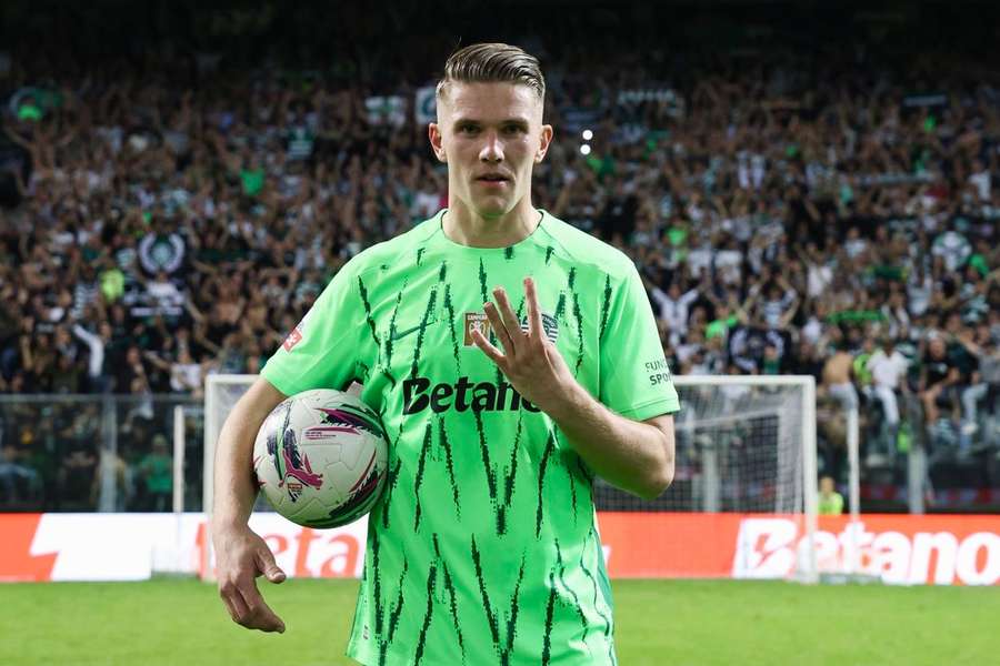 Viktor Gyökeres já leva 38 golos na Liga