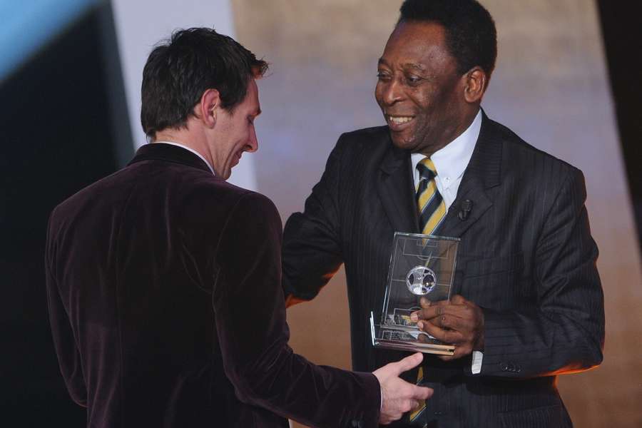 Pelé y Messi, dos históricos del fútbol