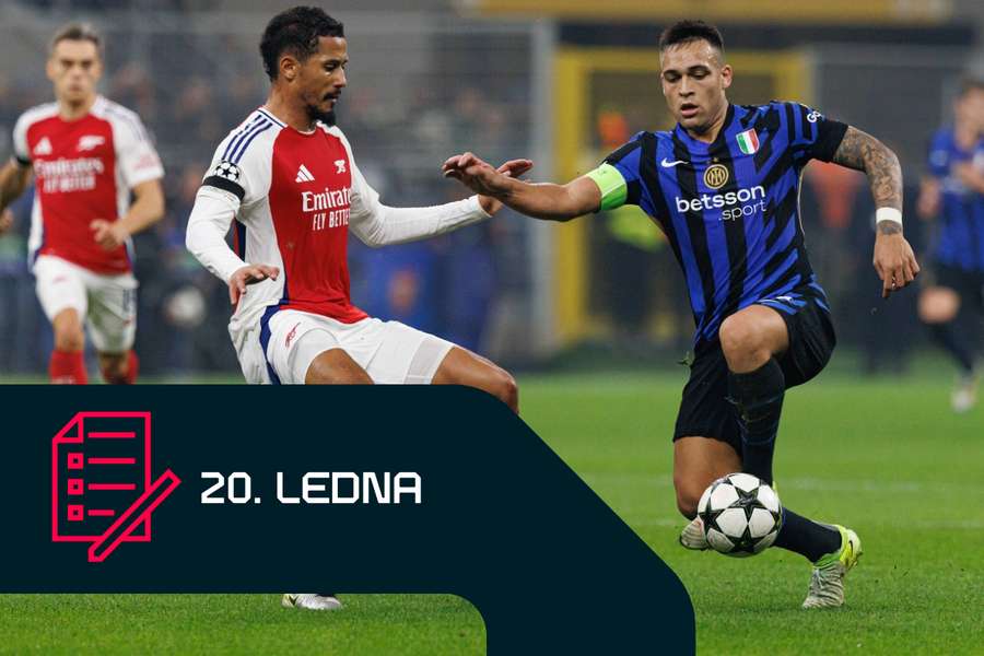 Lautaro Martínez (vlevo) povede Inter proti Arsenalu.