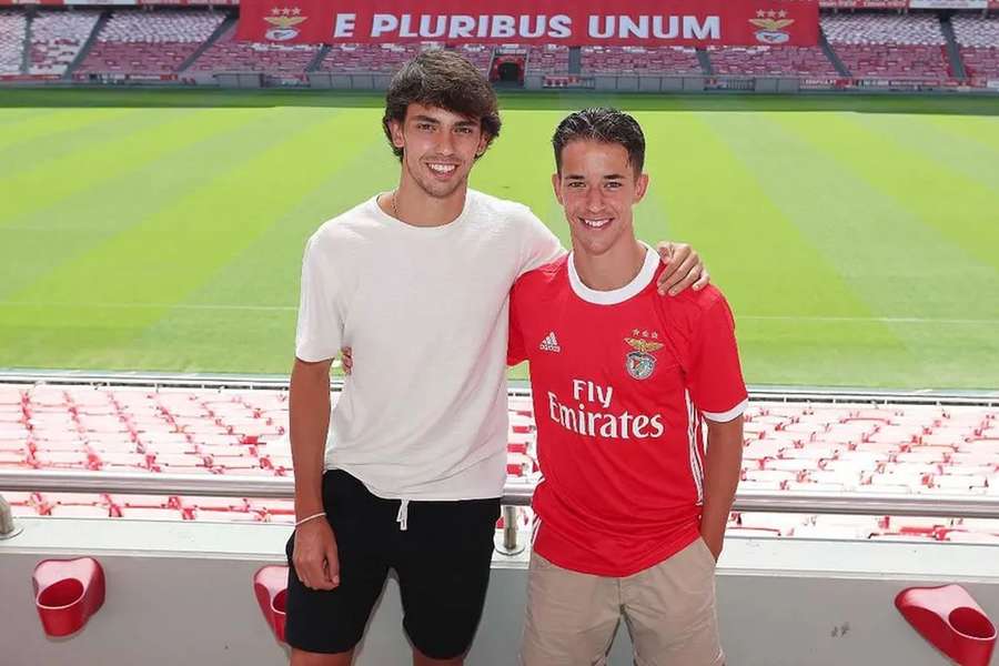 Hugo Félix com o irmão, João Félix