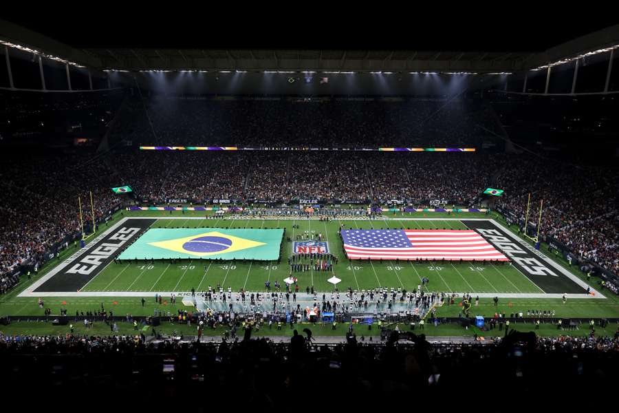 Eagles e Packers disputaram o primeiro jogo da história da NFL no Brasil Eagles e Packers disputaram o primeiro jogo da história da NFL no Brasil