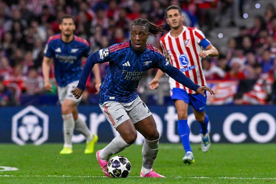 Arsenal's Eberechi Eze during the match against Atletico Madrid