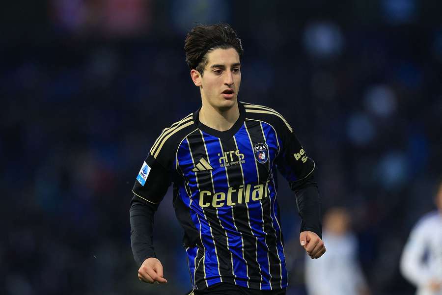 Pisa's Samuele Angori in action