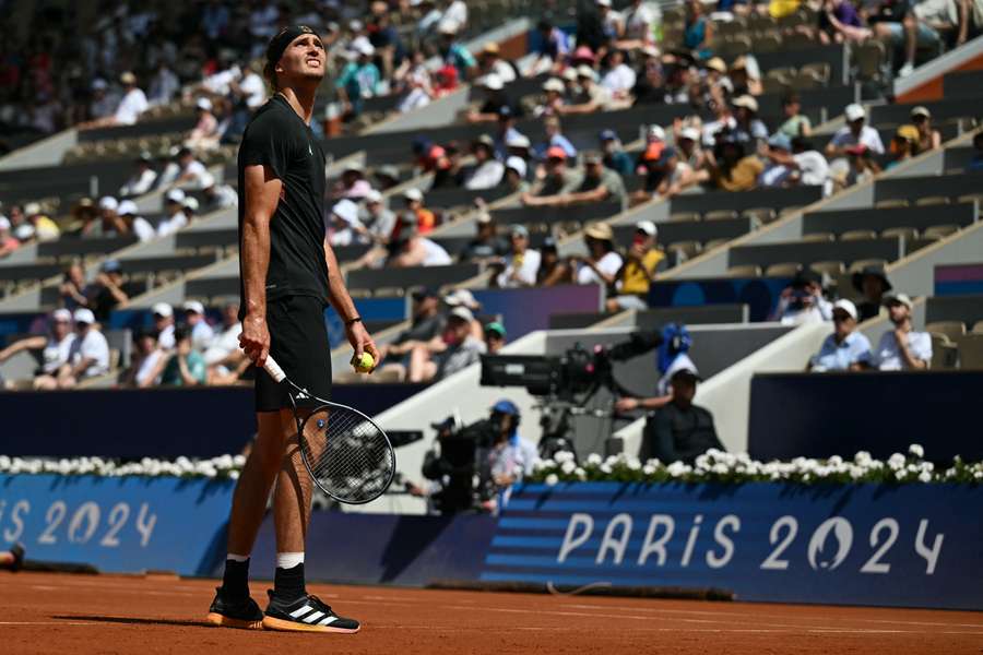 Alexander Zverev steht im Achtelfinale von Olympia 2024.