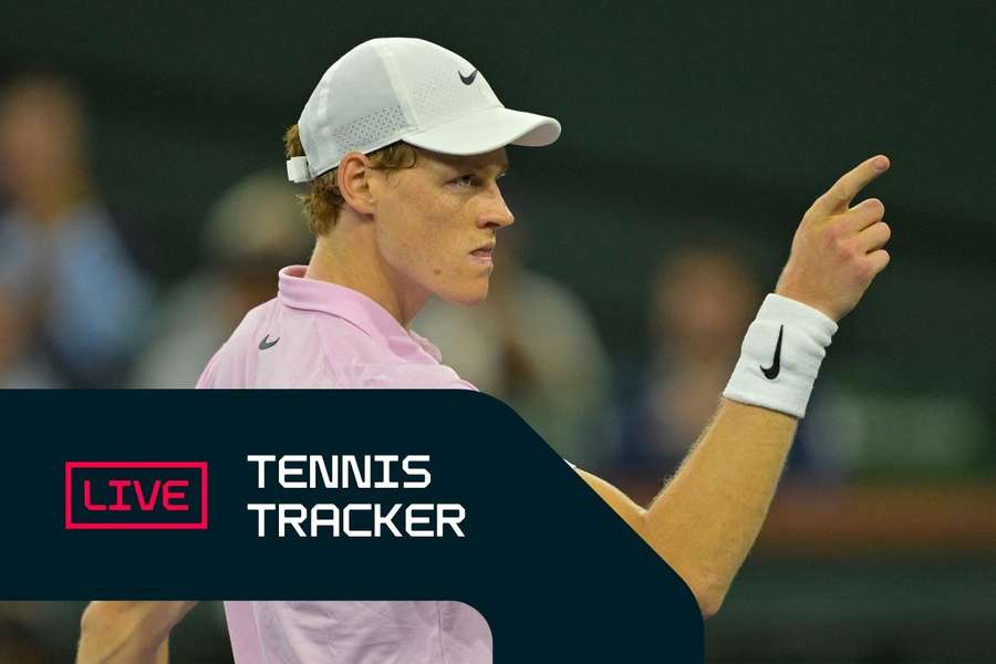 Elena Rybakina in azione a Indian Wells.