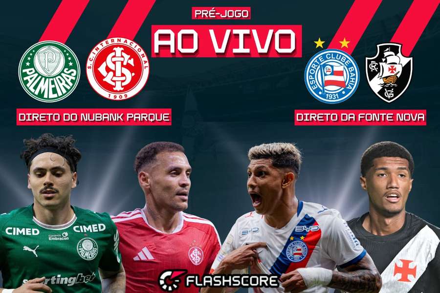 Palmeiras x Internacional e Bahia x Vasco serão dois dos destaques da rodada Palmeiras x Internacional e Bahia x Vasco serão dois dos destaques da rodada