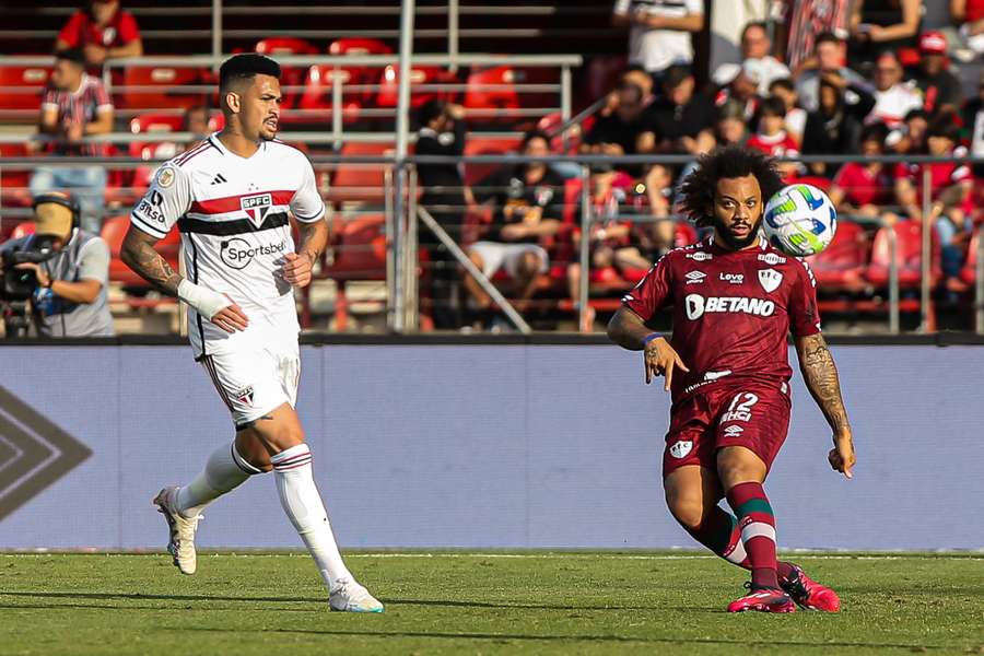 Marcelo foi substituído no segundo tempo