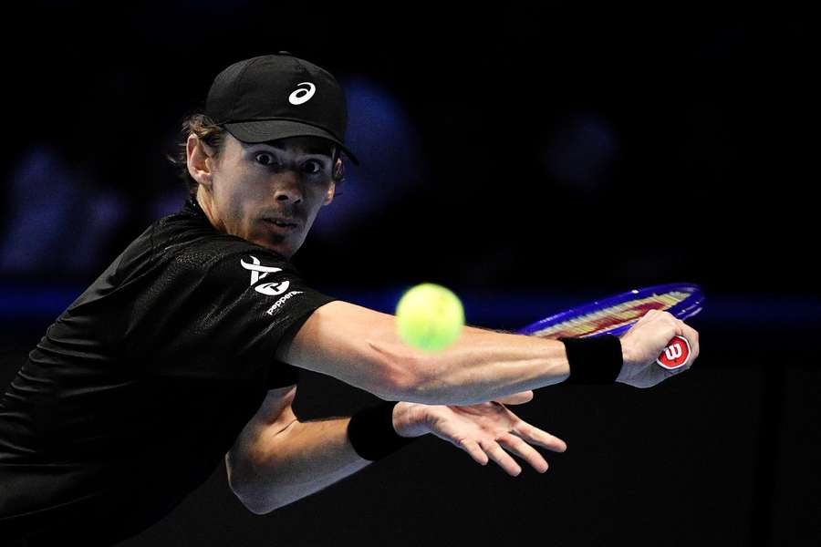 De Minaur v zápase proti Tayloru Fritzovi.