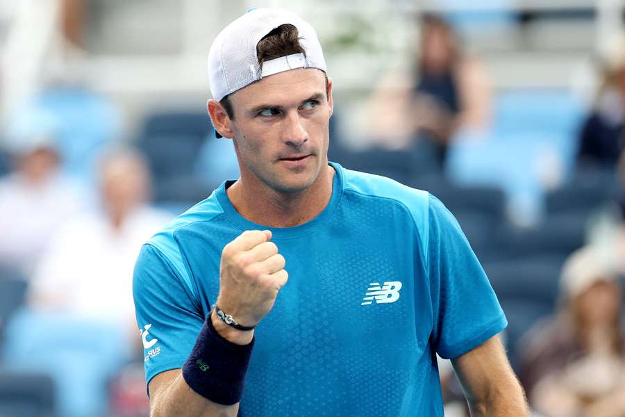 Tommy Paul reagisce durante la sfida contro Alexander Zverev al Cincinnati Open Tommy Paul reagisce durante la sfida contro Alexander Zverev al Cincinnati Open