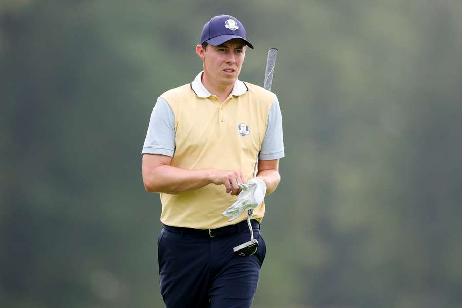 English golfer Matt Fitzpatrick in action