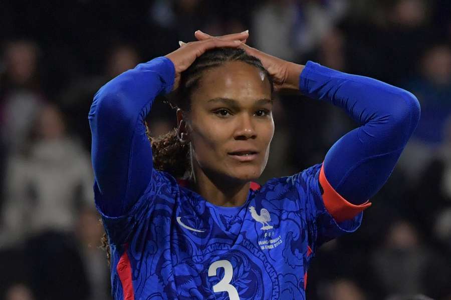 Wendie Renard le 19 février lors de France - Uruguay.