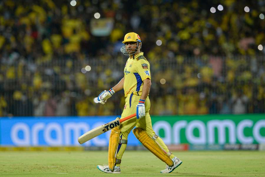Dhoni, 41, put on a key seventh-wicket stand of 38