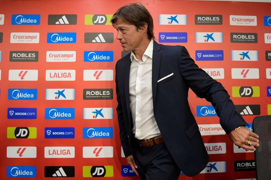 Almeyda, en su presentación con el Sevilla