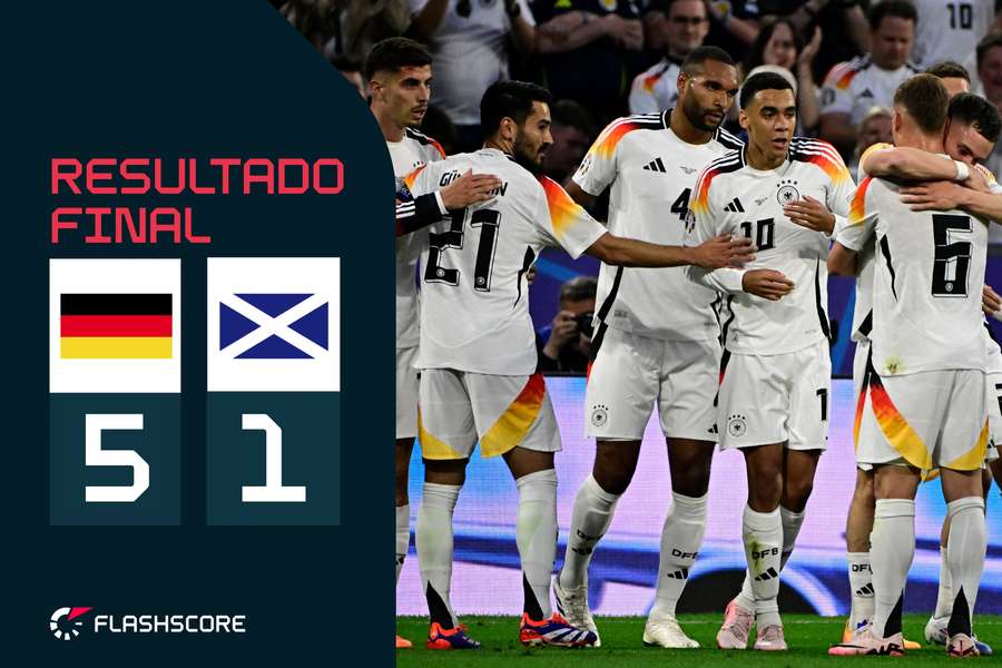 Alemanha goleou a Escócia no arranque do Euro-2024