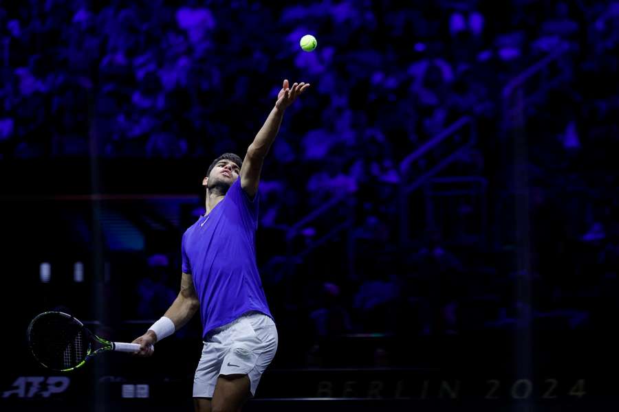 Carlos Alcaraz à la Laver Cup, la semaine dernière.