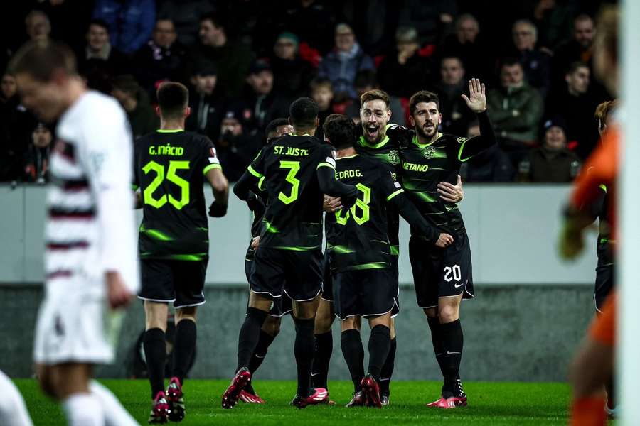 Sporting venceu esta quinta-feira o Midtjylland (4-0)