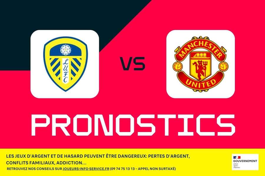 Leeds – Manchester United : pronostics, meilleurs paris et cotes (Premier League)
