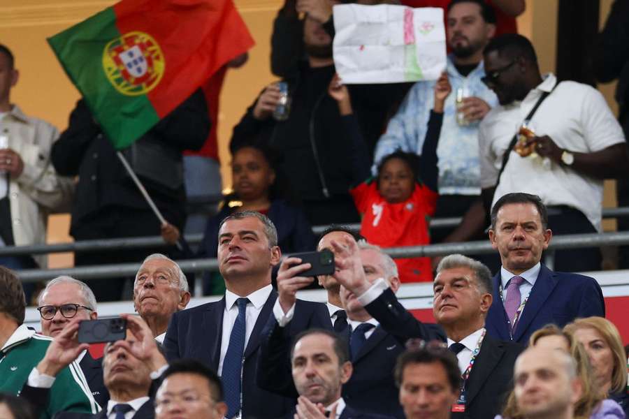 Luís Montenegro, primeiro-ministro português, assiste à final da Liga das Nações, em Munique